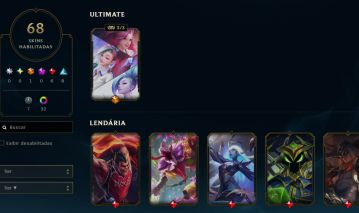 CONTA 100% SEGURA - 68 SKINS - PLATINA 4 - 90 CHAMPS - 100K EA