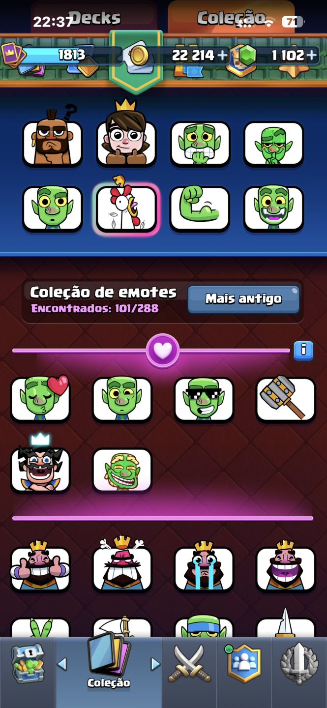 Conta antiga do clash royale (8 anos)