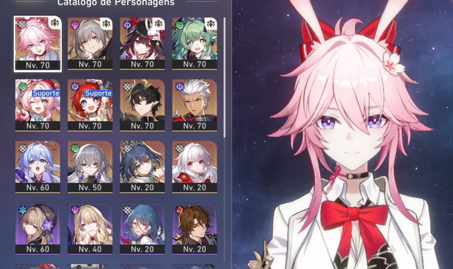 Conta Honkai - Pity 77 (Garantido) | Evanescia + Cone, Archer, Sparkle e mais!