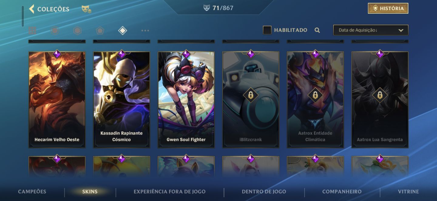 CONTA DE WILD COM LENDA E MONARCA