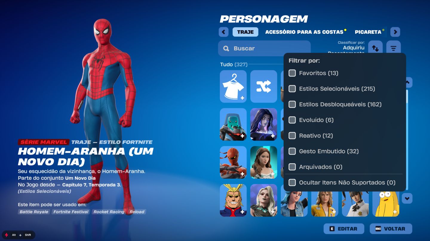 Conta fortnite com skins raras + epic com +300 jogos
