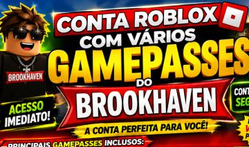 [VÁRIOS GAMEPASSES] Conta Roblox Full acesso Brookhaven