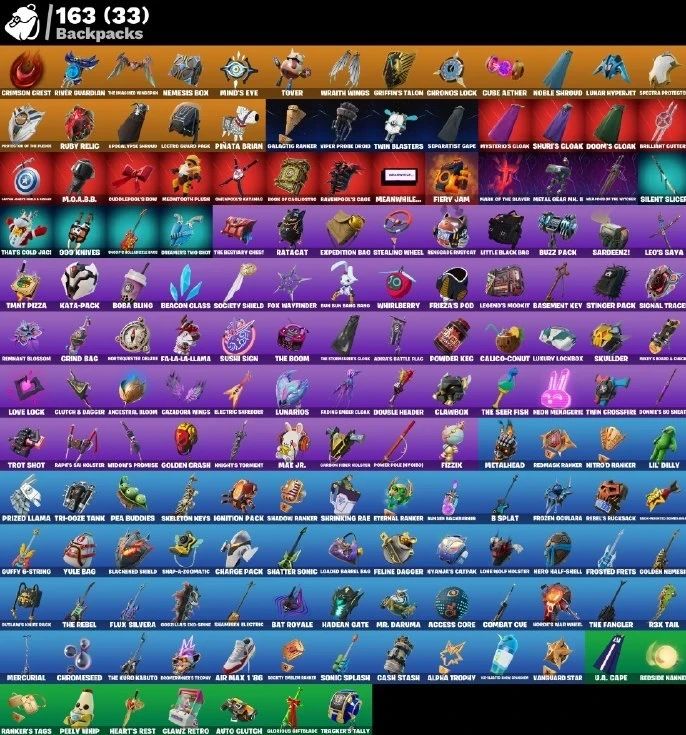 Fortnite 119 Skins / Omegarok | Spectra Knight | Ronin | Mizuki | The Origin dia
