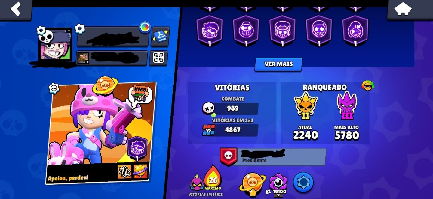 PACOTE 2 CONTAS: BRAWL STARS + CLASH ROYALE | FULL COLEÇÃO