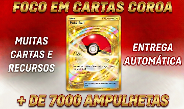 CONTAS POKÉMON TCG POCKET - COM CARTAS COROA + DE 7000 AMPULHETAS | ENTREGA AUTO