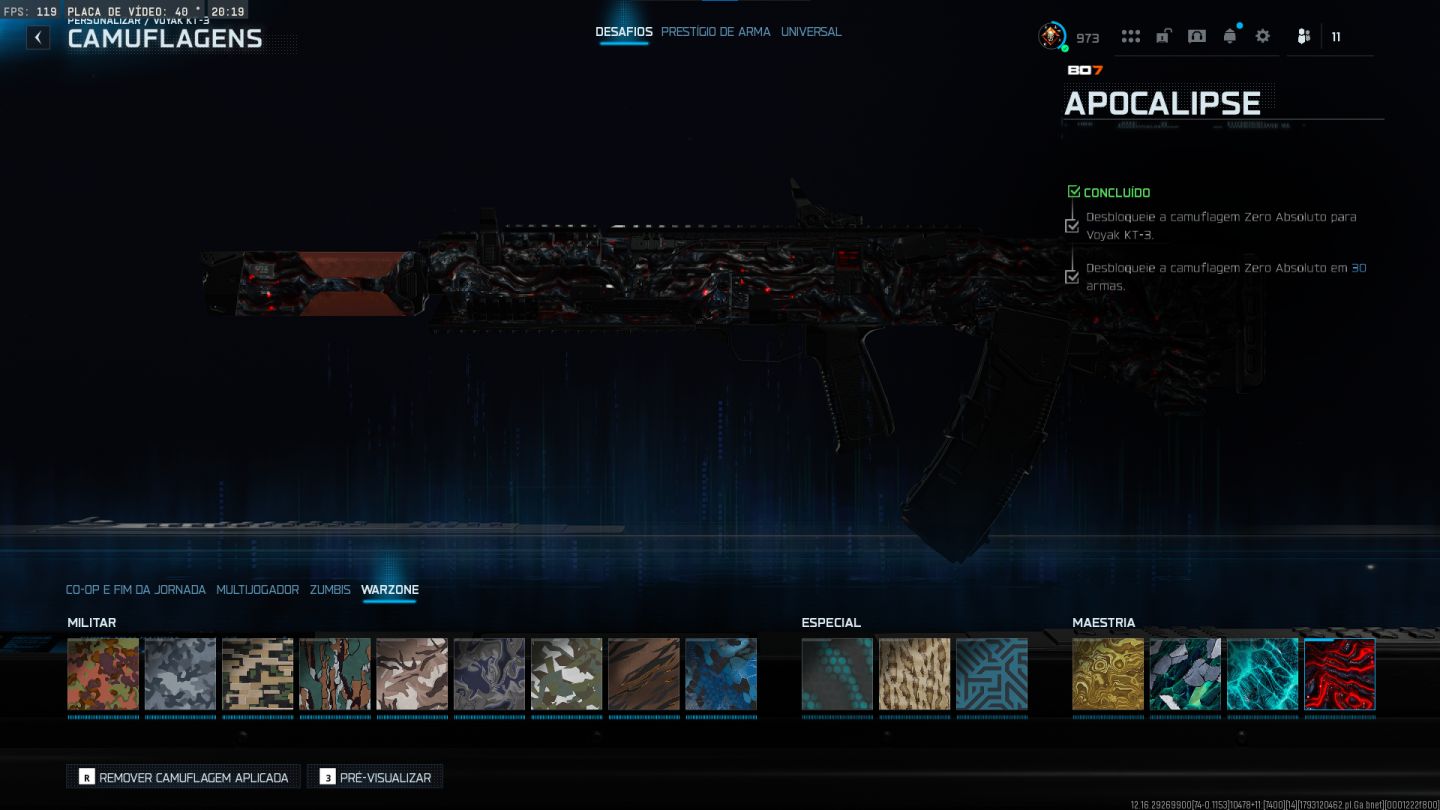 Conta Warzone Top - T800, Nuke e muito mais !