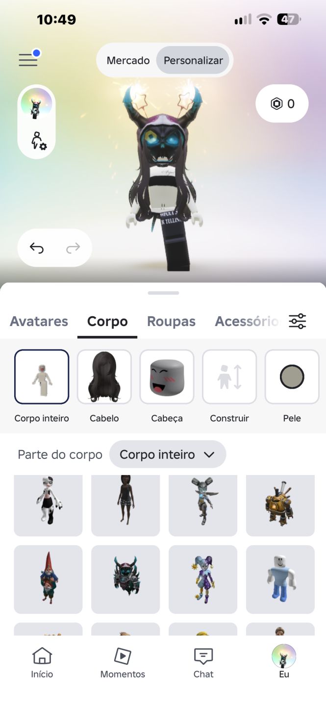 Conta korblox e muitos itens de avatar, passo ela numa de ff