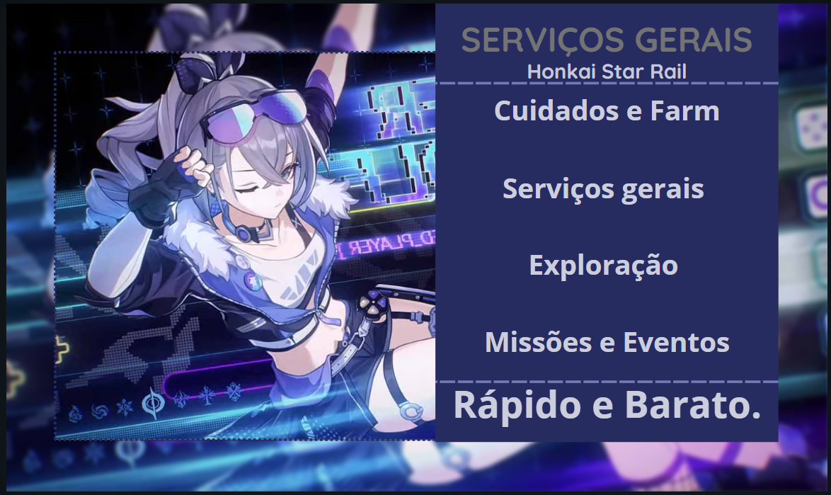 HONKAI STAR RAIL- SERVIÇOS GERAIS(FARM, MISSÕES, ETC)