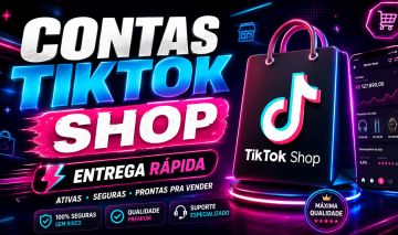 CONTAS TIKTOK BR | SHOP ATIVO | MONETIZADA | AQUECIDA