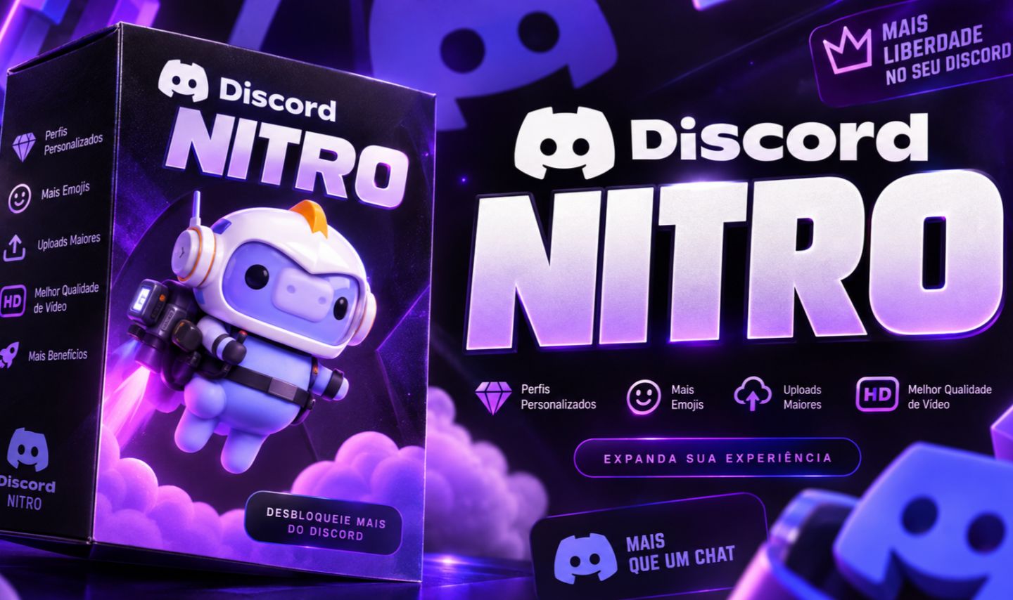[MELHOR PREÇO] Discord Nitro 3 Meses + 6 Impulsos | + Ativação