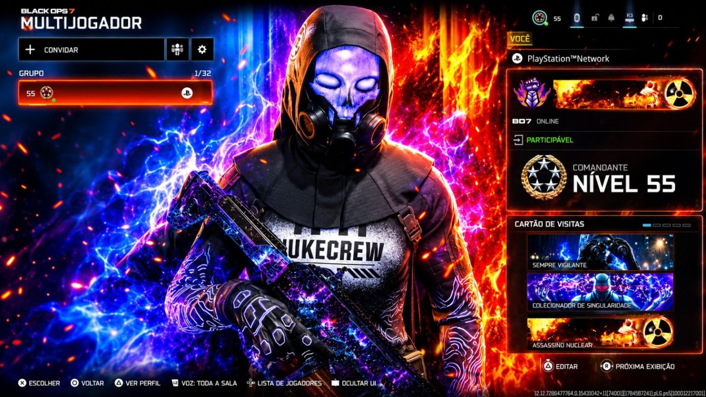 Contas C/ Nuke Warzone + Singularity + Nuke MP + Level 55