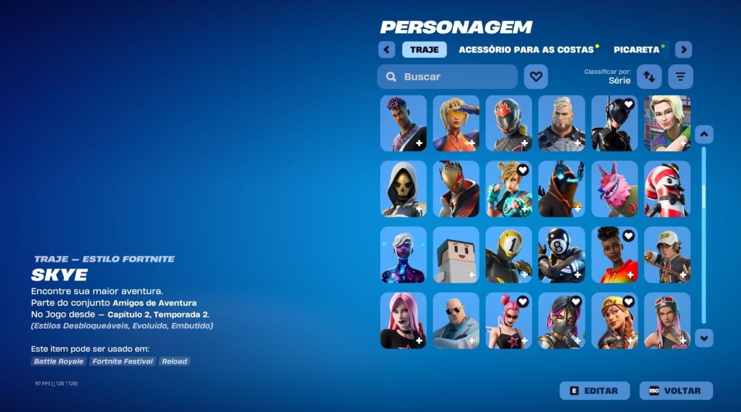 Conta de fortnite old
