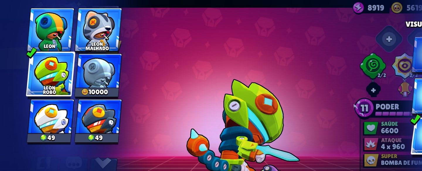 Conta de brawl com as melhores skin pra você se divertir
