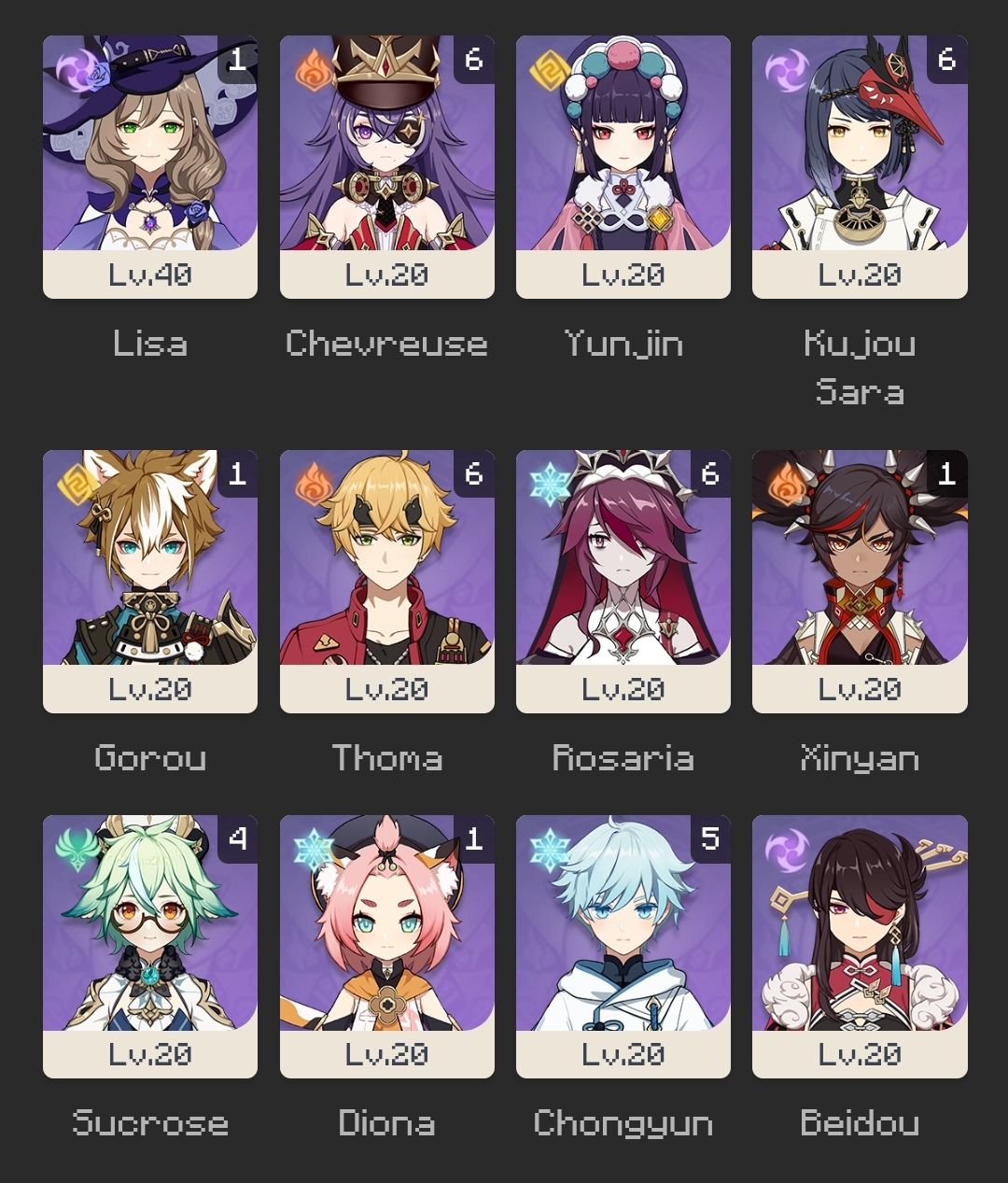 CONTA ENDGAME AR59 | MAVUIKA, NAHIDA, KAZUHA + BANNER GARANTIDO