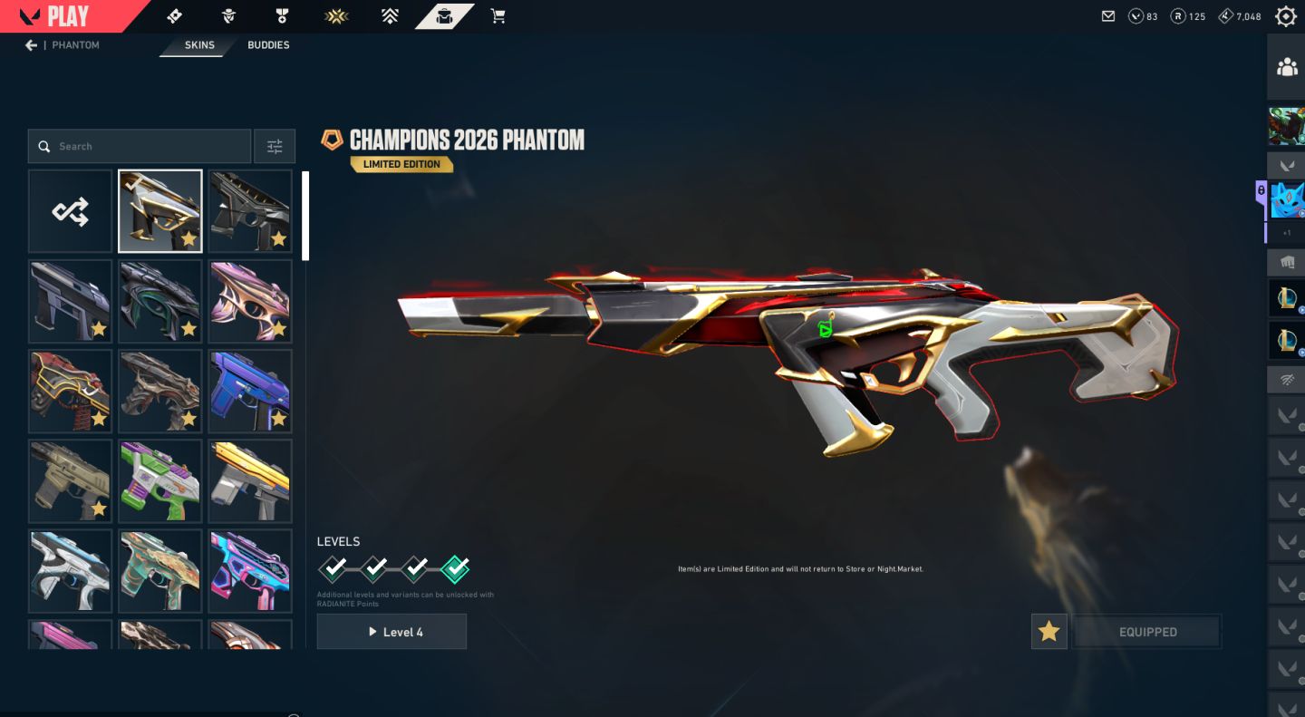 Conta Valorant, nivel 392, Ascendente 1, diversas skins.