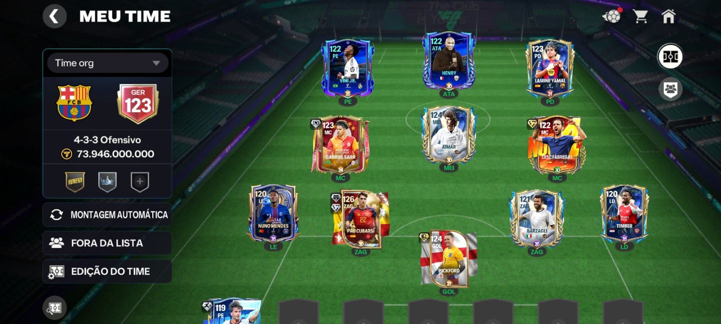 Conta de fc mobile com orv 123