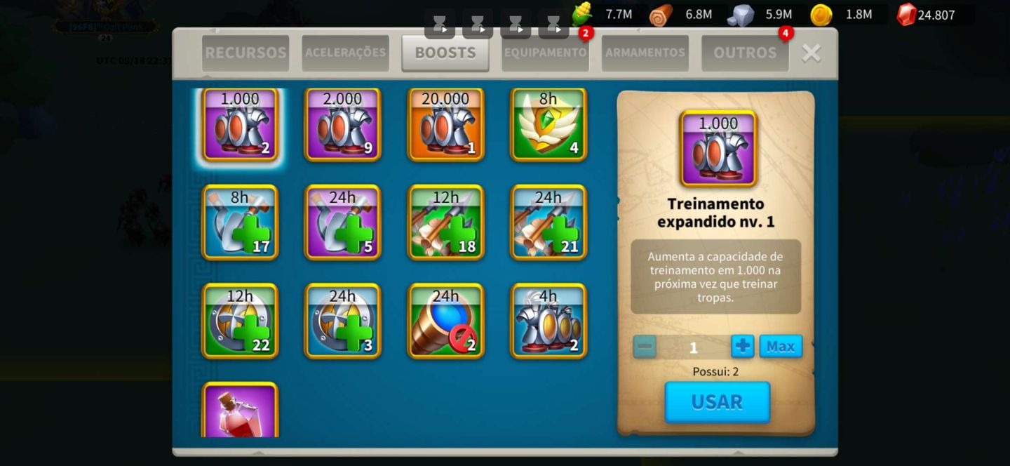 RoK 11.4M | 24.8k GEMAS | 114 Esculturas L. | CH 24 | +480k T4 + Acelerações