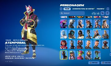 Conta FORTNITE c ATEMPORAL + FOICE +1100 V BUCKS PASSE TP 4