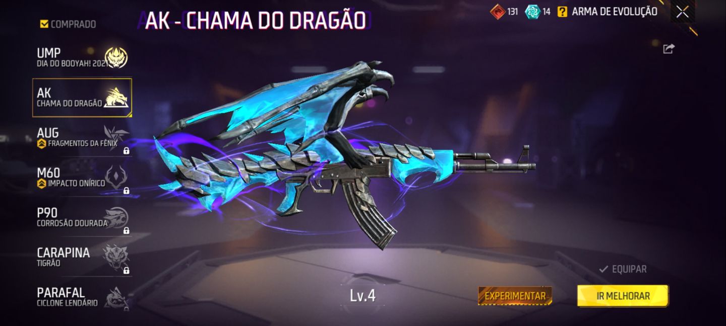 CONTA FREE FIRE UPADA COM BASTANTE SKIN