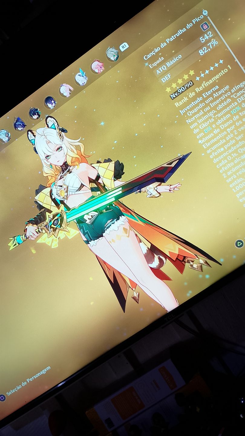 (VALOR NEGOCIÁVEL)Conta de Genshin, Ar58, muitos t5 e armas