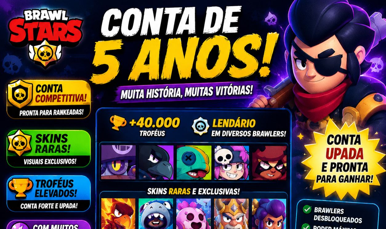 (PRA SAIR HOJE) Continha Brawl Stars Muito antiga 2021