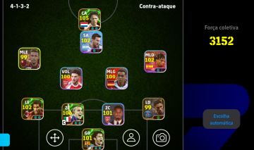 CONTA DE EFOOTBALL MOBILE FORÇA 3152