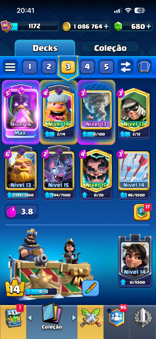 Conta de clash 10k de trofeus!