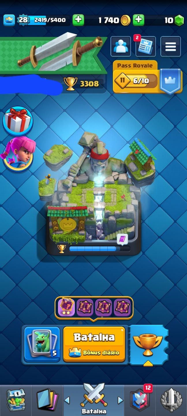 Conta de Clash upada