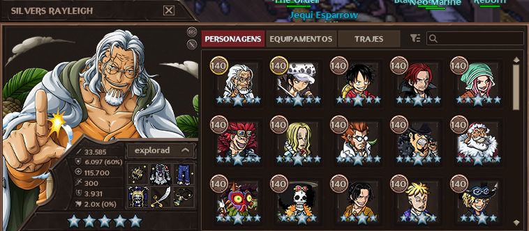 14K DE TRIP/CONTA COM RAYLEIGH E SET DO HAWKINS+16 GLA-GRAND LINE ADVENTURES