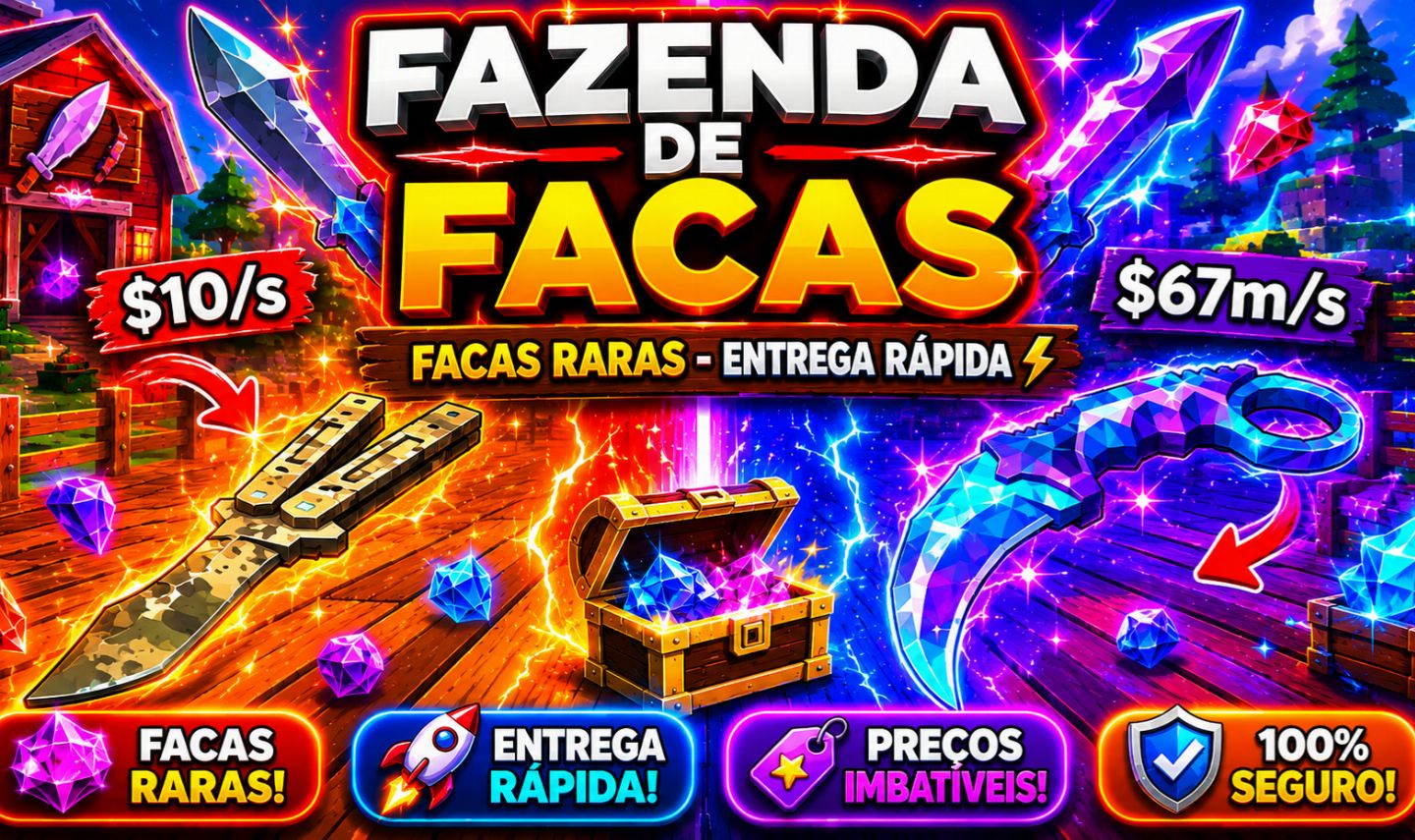 FAZENDA DE FACAS - ROBLOX - FACAS RARAS E BARATAS