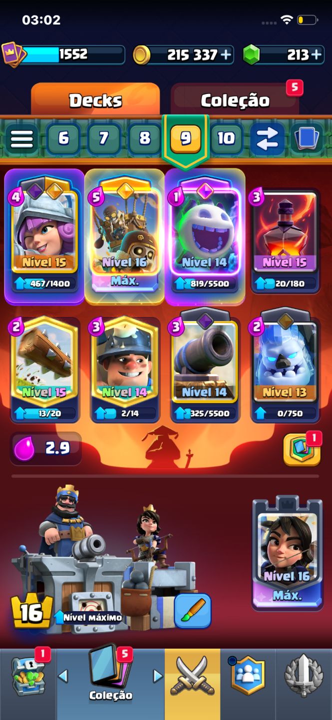 CONTA CLASH ROYALE TOP 11.600+