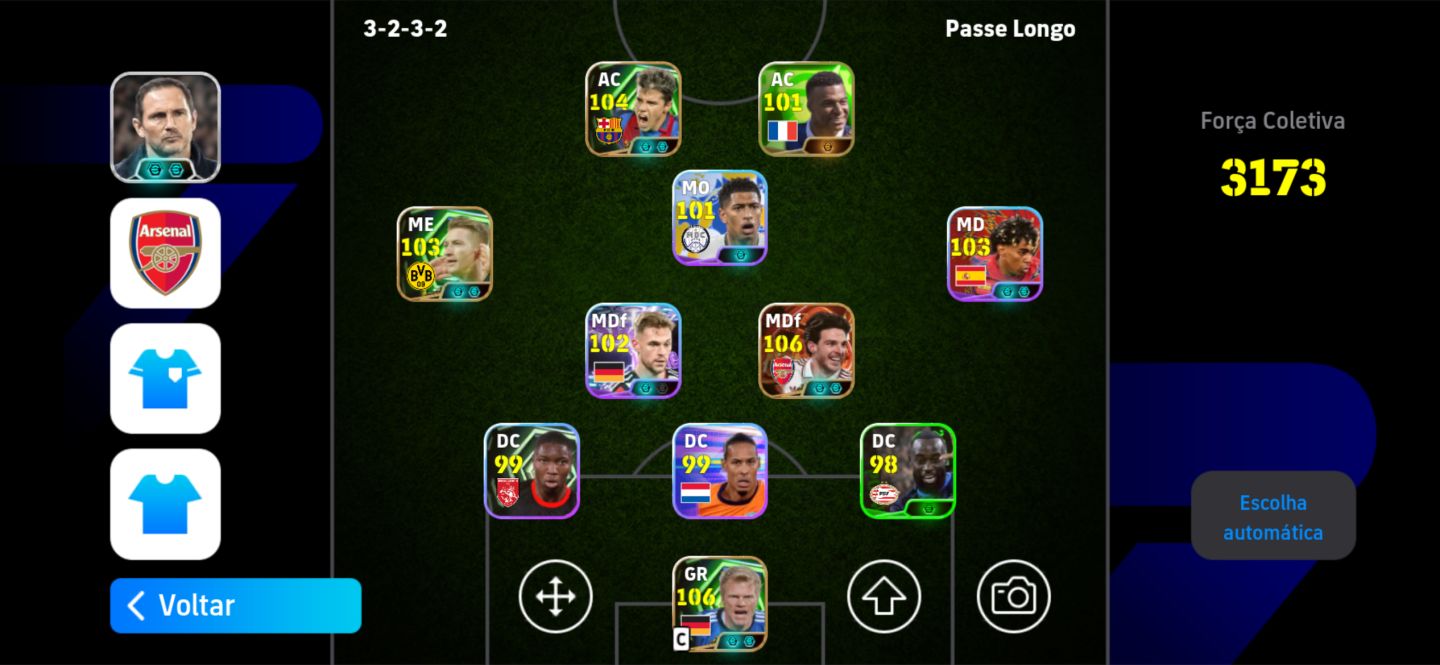 CONTA EFOOTBALL 3173 FORÇA COLETIVA NO PRECINHO