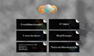 4 anos Steam, 67 Jogos, 3 Medalhas de major, Full infos de criação, Sem prime
