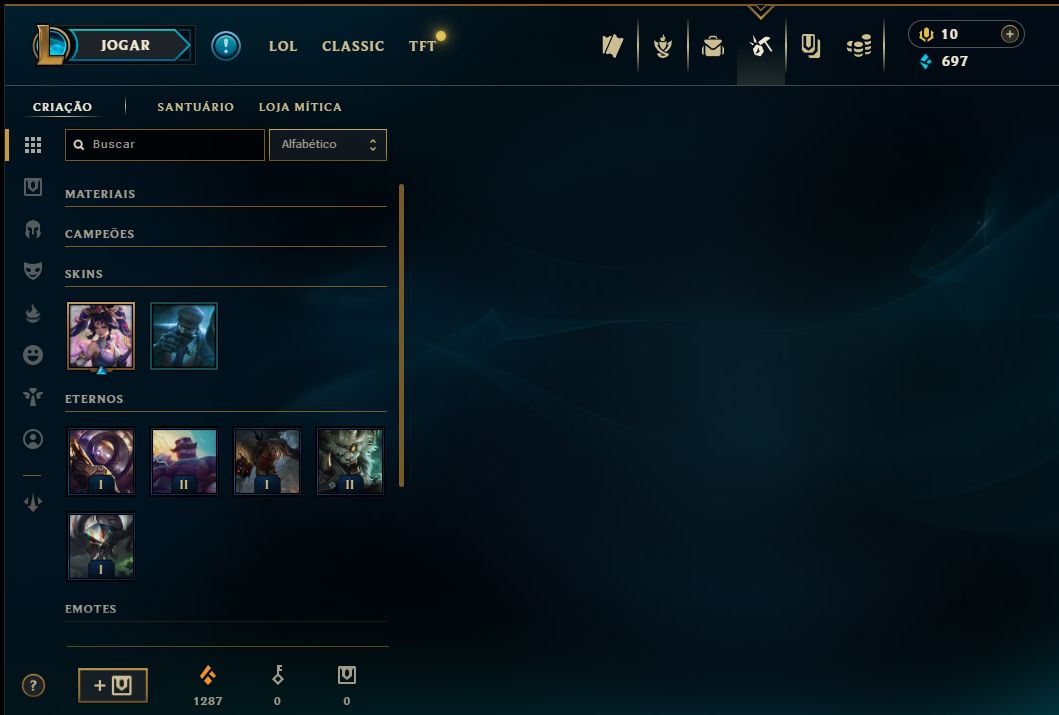Conta LOL, Esmeralda 4. Talon velho oeste e Talon espada resiliente