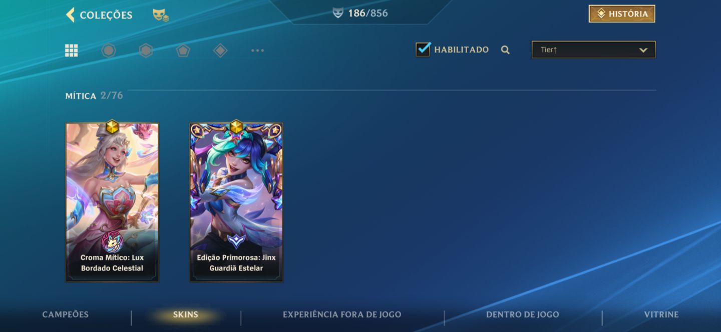 LOL WILD RIFT COM 186 SKINS CRIADA EM 2021 COM FOCO EM ADC E SUP