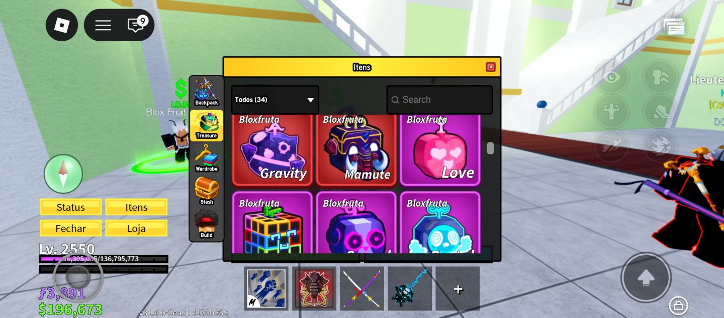 CONTA BLOX FRUITS LVL MAX | ANGEL V4 + OUTRAS V3 + 5 PERMS + LEOPARD +DARK BLADE