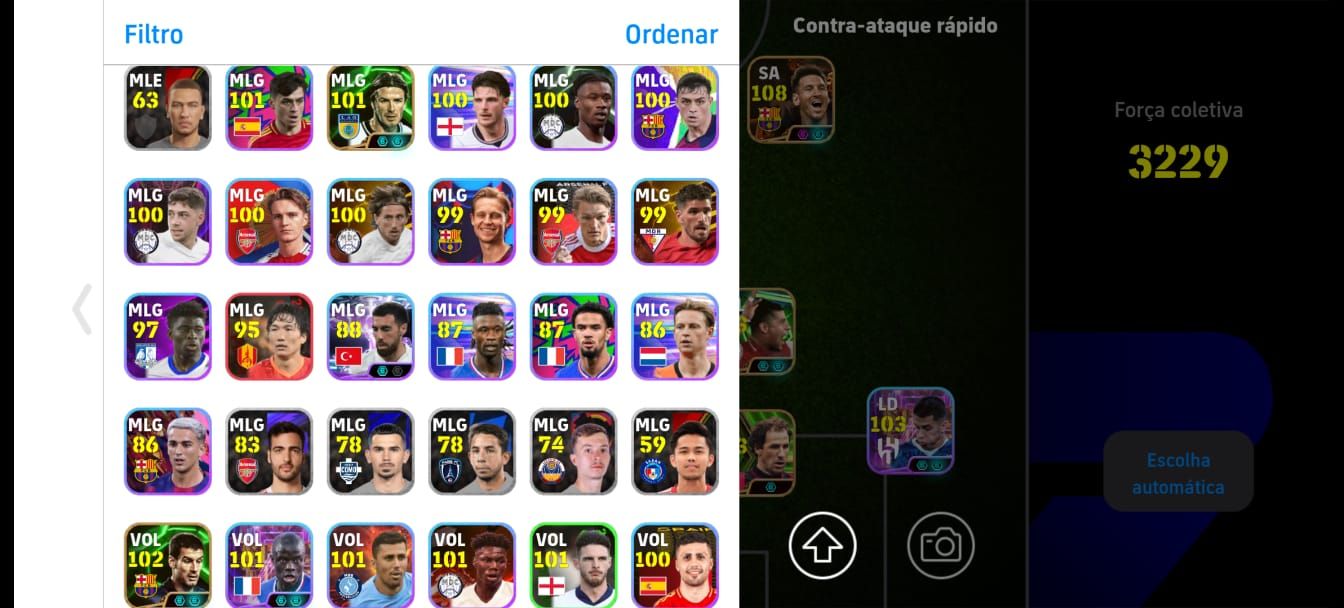CONTA DE EFOOTBALL. Pele legend, Suarez big three, Messi big three blitz curler.
