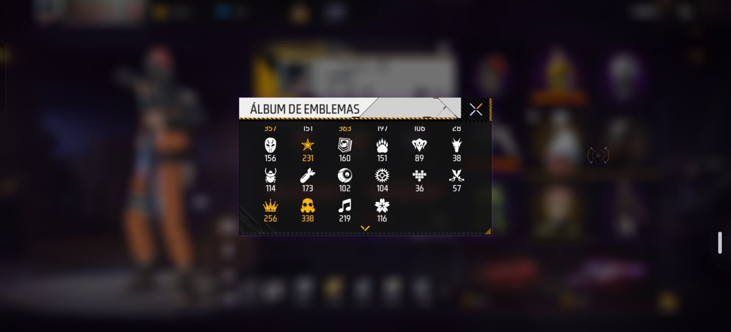Conta freefire com todas as skins da primeira parte naruto
