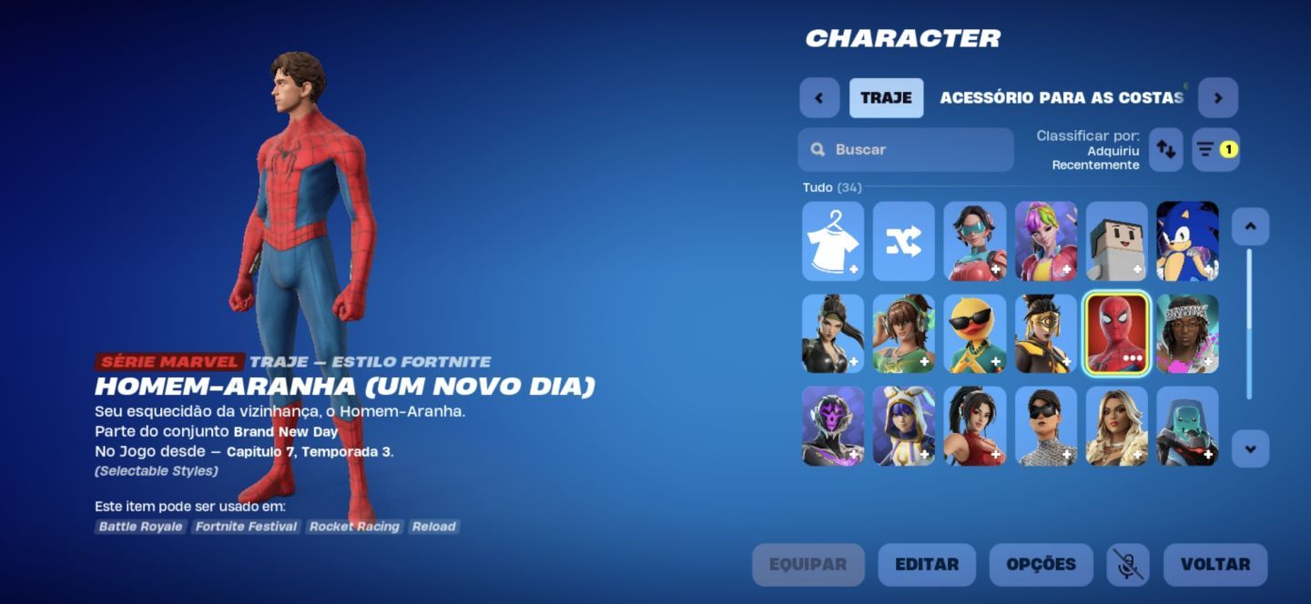 Conta Fortnite +Skins de Loja e Passes