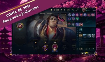Conta Lol de 2014 Nivel 30 / Ranqueadas Liberadas / Espólios / League Of Legends