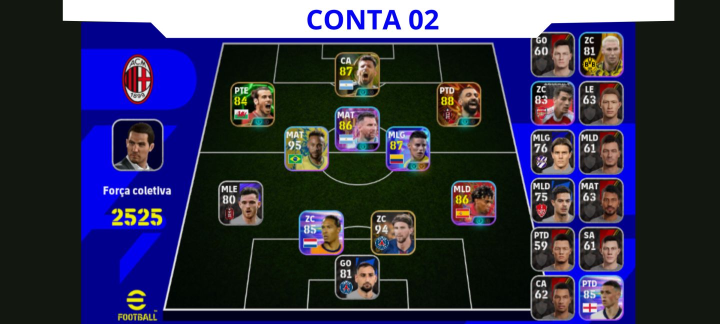 Contas Efootball Iniciais com Épicos/big Times Garantidos! Vol. 02