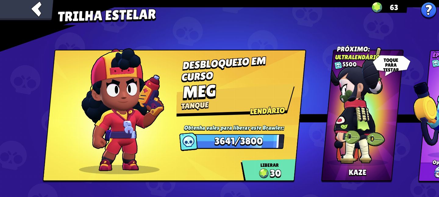 CONTA BRAWL STARS 15K - 64 BRAWLERS - 11 MÁXIMOS - GRUPO ALPHA SOLUTIONS
