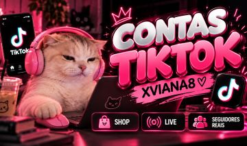 CONTAS TIKTOK LIVE E TIKTOK SHOP SEM DOCUMENTO - SEGUIDORES REAIS
