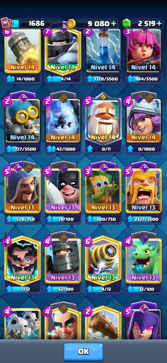 Conta brawl stars/clash Royal bem upadas!!!