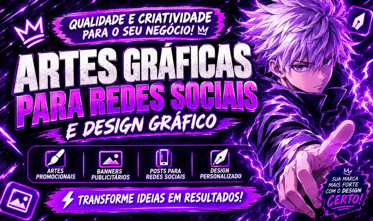 Artes para redes sociais