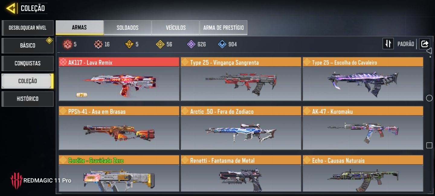 CODM COM 3K DE CP + 16 SKINS MÍTICAS, 5 NÍVEL MÁXIMO + 56 LENDÁRIAS!