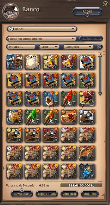 Conta albion online - 400M fama amarela 2000 LP