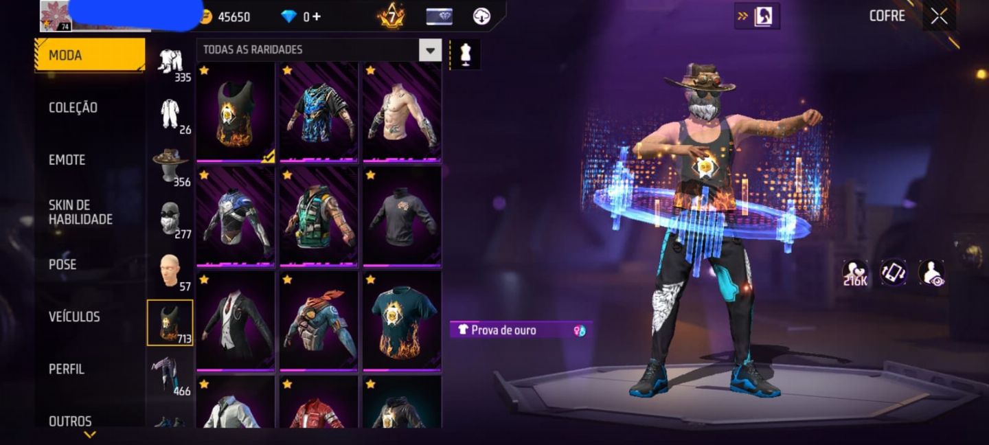 Conta de ff com 7 anos de idade stempunk