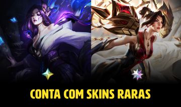 CONTA LOL MAIN SUP e MID | 245 SKINS | 22 SKINS MÍTICAS | MORGANA EXALTADA