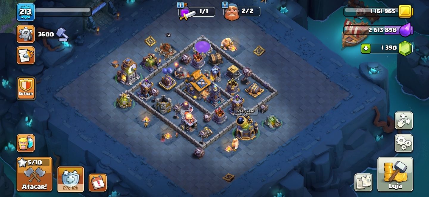 Conta clash royale, clash of clans, brawl stars valor pelas 3